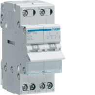 SFT240 - 2-pole, 40A Centre Off Modular Changeover Switch with Top Common Point