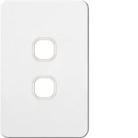 WBSHSP2 - Silhouette 2 gang hybrid switch plate