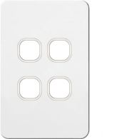 WBSHSP4 - Silhouette 4 gang hybrid switch plate