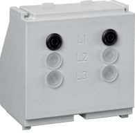 LVZMKE - Messgerätehalter kurz LV Gr 1-3, Höhe 97mm, für steckbare Messgeräte, 1-phasig