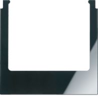 WD1235 - Designabdeckung, eckig, Glas schwarz