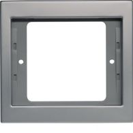 13137004 - Frame 1gang, K.5, stainless steel, metal matt finish
