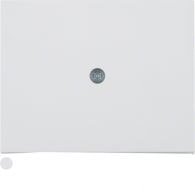 10057009 - Centre plate for cable out., K.1/K.5, p. white glossy