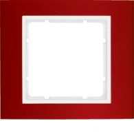 10113022 - Frame 1gang, B.3, al. red/p. white matt, al. anodised