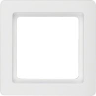 10116089 - Frame 1gang, Q.1, p. white velvety