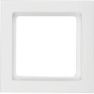 10116099 - Frame 1gang, Q.3, p. white velvety