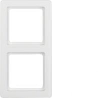 10126089 - Frame 2gang, Q.1, p. white velvety