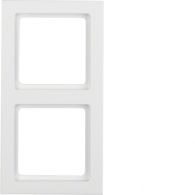 10126099 - Frame 2gang, Q.3, p. white velvety