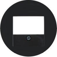 10382045 - Centre plate TAE cut-out, R.1/R.3/R.classic, black glossy