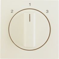 10848982 - Centre plate rot. knob for 3-step switch, S.1, white glossy