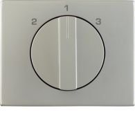 10887104 - Centre plate rot. knob f. 3-step switch, K.5, stainl. steel, metal matt finish