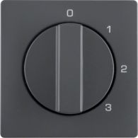 10966086 - Centre plate rot. knob f. 3-step switch, neut.pos., Q.1/Q.3, ant. velvety lacq.