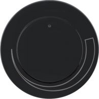 11372035 - Centre plate for speed cont., setting knob, R.1/R.3, black glossy