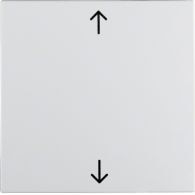 16201919 - Rocker imprinted arrows symbol, S.1/B.3/B.7, p. white, matt, plastic