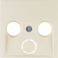 12038982 - Centre plate for aerial soc. 2-/3hole, S.1, white glossy