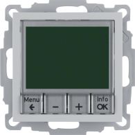20441404 - Thermostat, NO contact, centre plate, time-controlled, B.7, al., matt, lacq.
