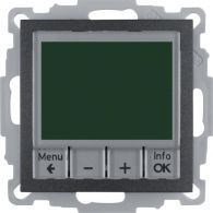 20441606 - Thermostat, NO contact, centre plate, time-controlled, B.3/B.7, ant., matt