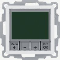 20441909 - Thermostat, NO contact, centre plate, time-contr., S.1/B.3/B.7, p.white m. plas.