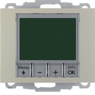 20447104 - Thermostat, NO contact, centre plate, time-controlled, K.5, stainl. steel, lacq.