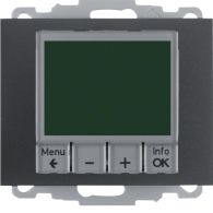 20447106 - Thermostat, NO contact, centre plate, time-controlled, K.1, ant., matt