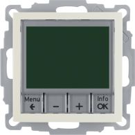 20448982 - Thermostat, NO contact, centre plate, time-controlled, S.1, white glossy