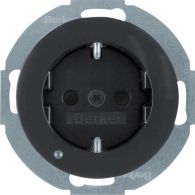 41092045 - SCHUKO soc.out. LEDorient.,enhncd contact prot.,screw-in lift term.,R.cl,bl.