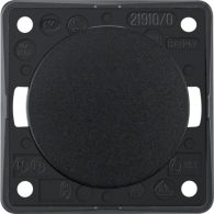 936712510 - Push-button, NO contact, screw terminals, Integro - Design Flow/Pure, black gl