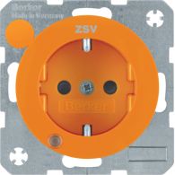 41102007 - SCHUKO soc.out. LED+&quot;ZSV&quot; impr.,enhncd contact prot.,screw-in lift ,R.1.3,or.