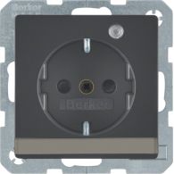 41106086 - SCHUKO soc.out. LED,labfield,enhncd contact prot.,screw-in lift ,Q.x,ant.velv