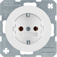 41432089 - SCHUKO soc. out., screw-in lift terminals, R.1/R.3, p. white glossy