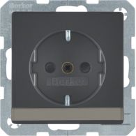 41496086 - SCHUKO soc.out.,labfield,enhncd contact prot.,screw-in lift ,Q.x,ant.velvlacq