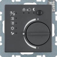 75441126 - Thermostat with push-button interface, Q.x, anthracite velvety