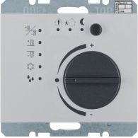 75441171 - Thermostat with push-button interface, K.5, aluminium