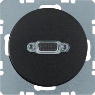3315402045 - VGA soc. out., R.1/R.3, black glossy