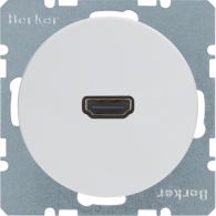3315432089 - High definition soc. out. 90° plug connection, R.1/R.3, p. white glossy