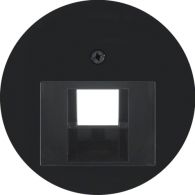 14072045 - Centre plate for FCC soc. out., R.1/R.3/R.classic, black glossy