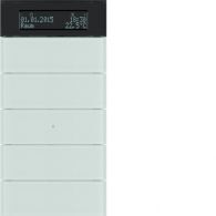 75665590 - B.IQ push-button 5gang thermostat, display, KNX - B.IQ, glass p. white