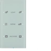 75143150 - Touch sensor, 3-gang comf, intg bus coupling unit, KNX - R.3, glass p. white