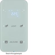 75642160 - Touch sensor 2g thermostat, display, intg bus coupl. , KNX-R.1, glass p.white