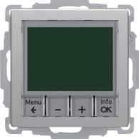 20446084 - Thermostat, NO cont., w. centre plate, time-controlled, Q.x, alu velvety, lacq.