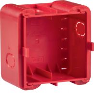 18720010 - Wall box 1gang for flush-mounted installation, R.8, red
