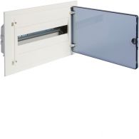 VF118TF - Small distributor,golf,flush,1row,18M,IP40,MS-terminal,PE,transparent door