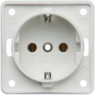 841852502 - SCHUKO socket outlet, screw terminals, Integro module inserts, polar white matt
