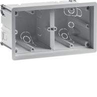 18721020 - Wall box 2gang for hollow-wall mounting, R.8, light grey