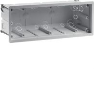 18721030 - Wall box 3gang for hollow-wall mounting, R.8, light grey
