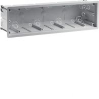 18721040 - Wall box 4gang for hollow-wall mounting, R.8, light grey