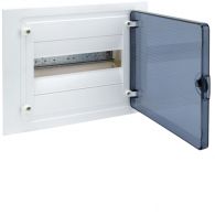 VF112TF - Small distributor,golf,flush,1row,12M,IP40,MS-terminal,PE,transparent door