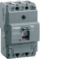 HHA025H - Interruptor automático de caja moldeada x160, 3P3D, 25kA, 25A, TM Regulable/Fijo