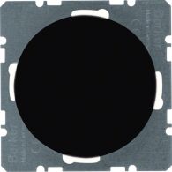 10092045 - Tapa ciega con tapa central, R.1/R.3, negro, brillo