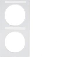 10122269 - Marco con portaetiquetas 2EV, R.3, blanco polar, brillo